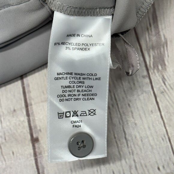 NWT Quince Women Pleated Wide Leg Pants Trousers Size 16 Gray D005 -12 - Picture 13 of 16